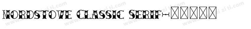Nordstove Classic Serif字体转换